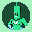 Green Candle Man